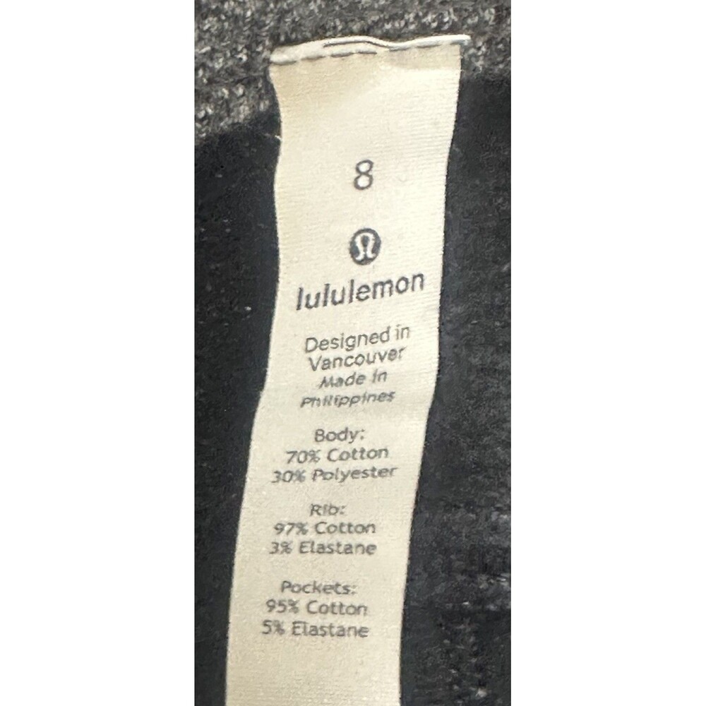 Lululemon Scuba Joggers Women’s 8 Speckled Black Lounge Pants Gym Athleisure - Picture 4 of 6